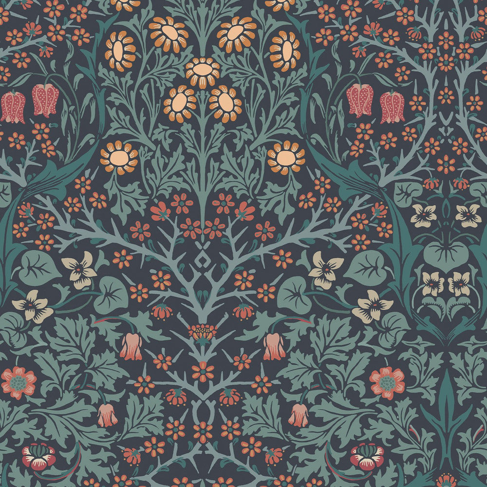 William Morris Blackthorn Navy