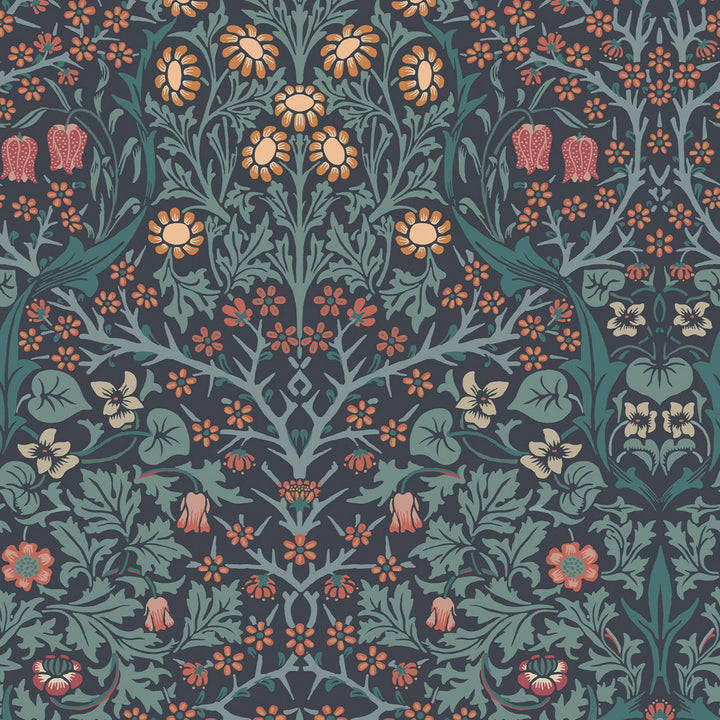 William Morris Blackthorn Navy
