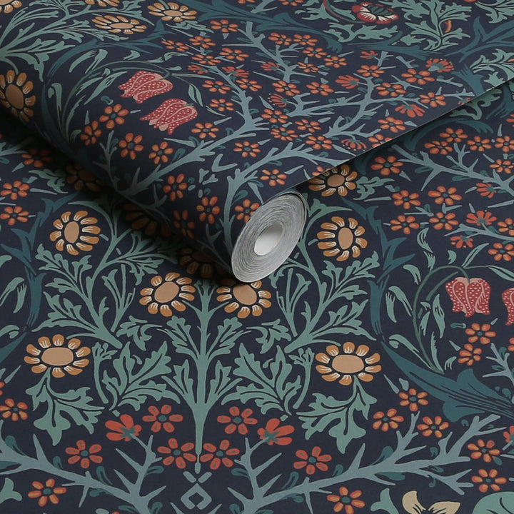William Morris Blackthorn Navy