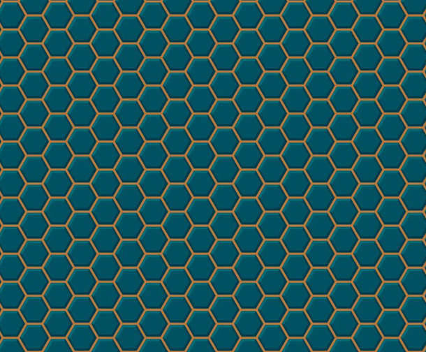 Hexagon Lattice Teal