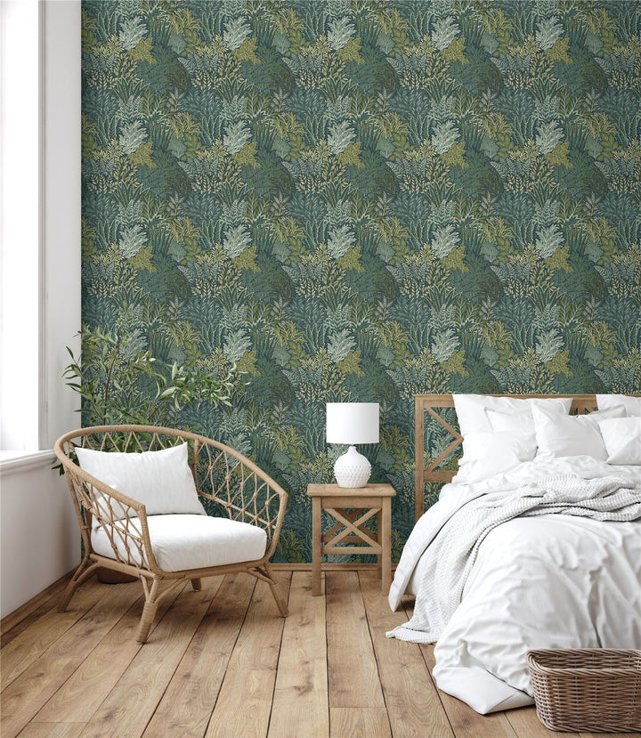 Illustrated Foliage Blue
