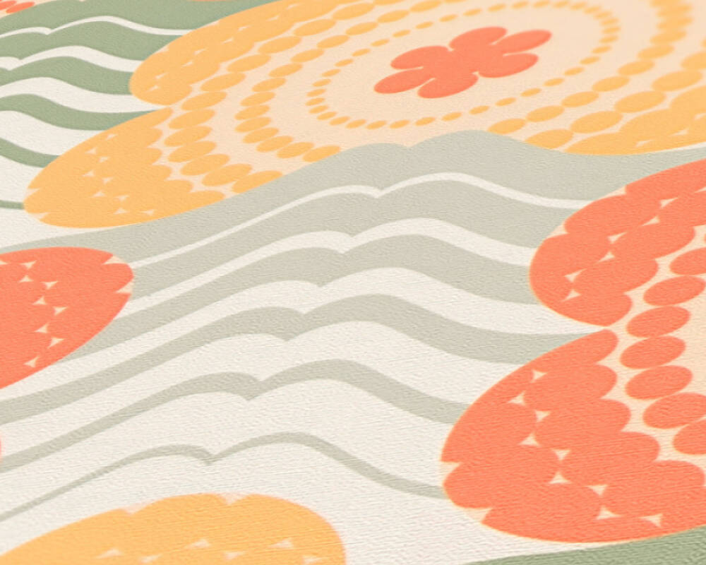 Retro Floral Yellow/Green