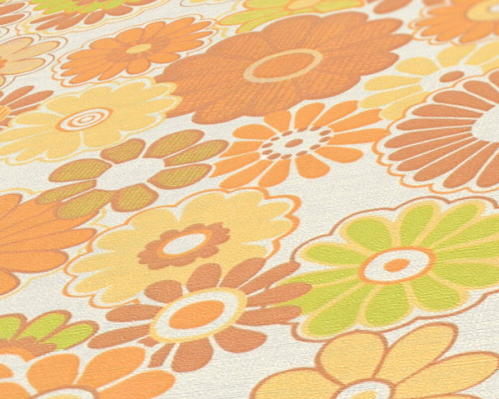 Retro Chic Floral Yellow/Green