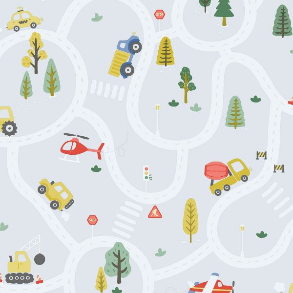 Roundabout Road Blue
