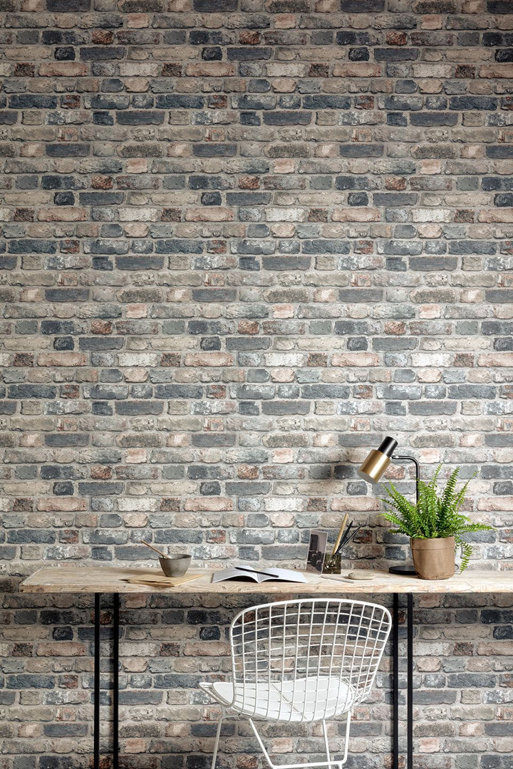 Rustic Brick Blue