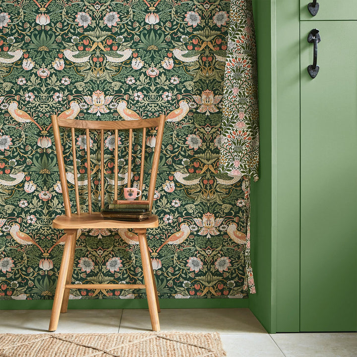 William Morris Strawberry Thief Green