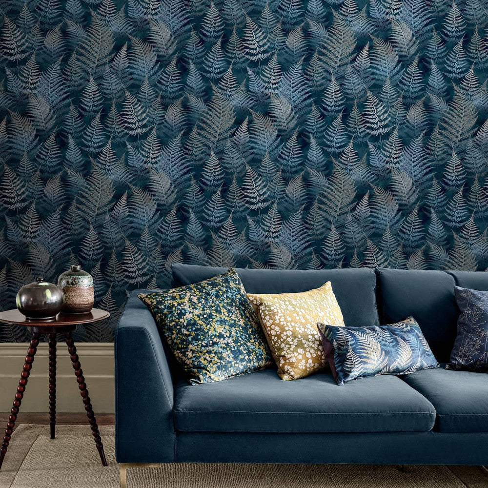Woodland Fern Navy